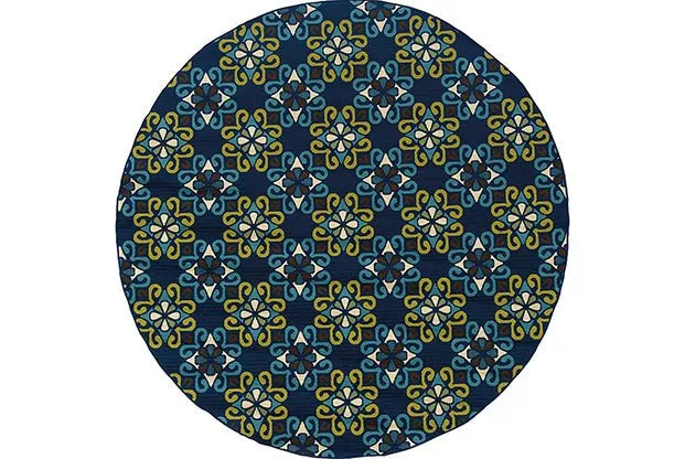 Caspian 3331L Blue/ Green Rug - Rug & Home