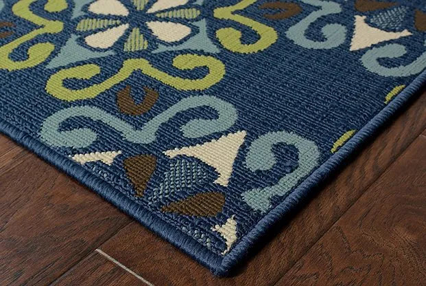 Caspian 3331L Blue/ Green Rug - Rug & Home