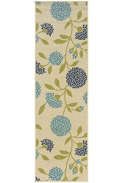 Caspian 8327Y Ivory/ Green Rug