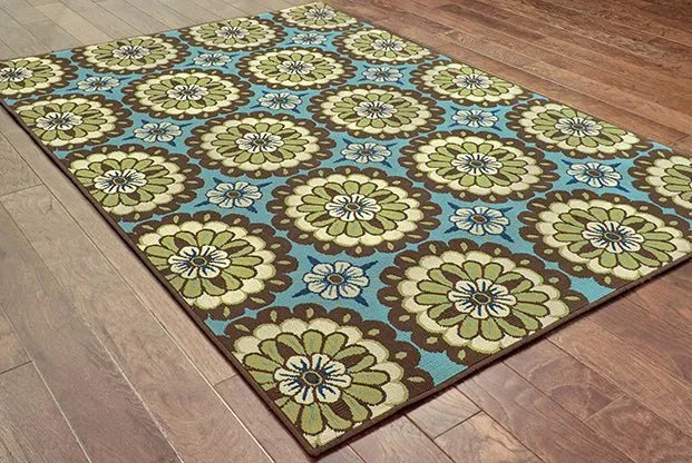 Caspian 8328L Blue/ Brown Rug - Rug & Home