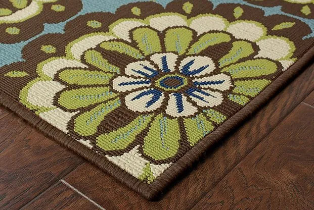 Caspian 8328L Blue/ Brown Rug - Rug & Home