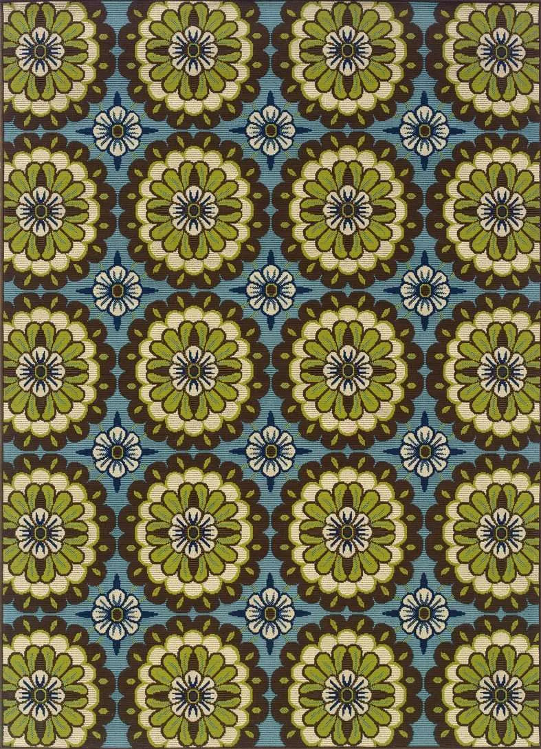 Caspian 8328L Blue/ Brown Rug - Rug & Home