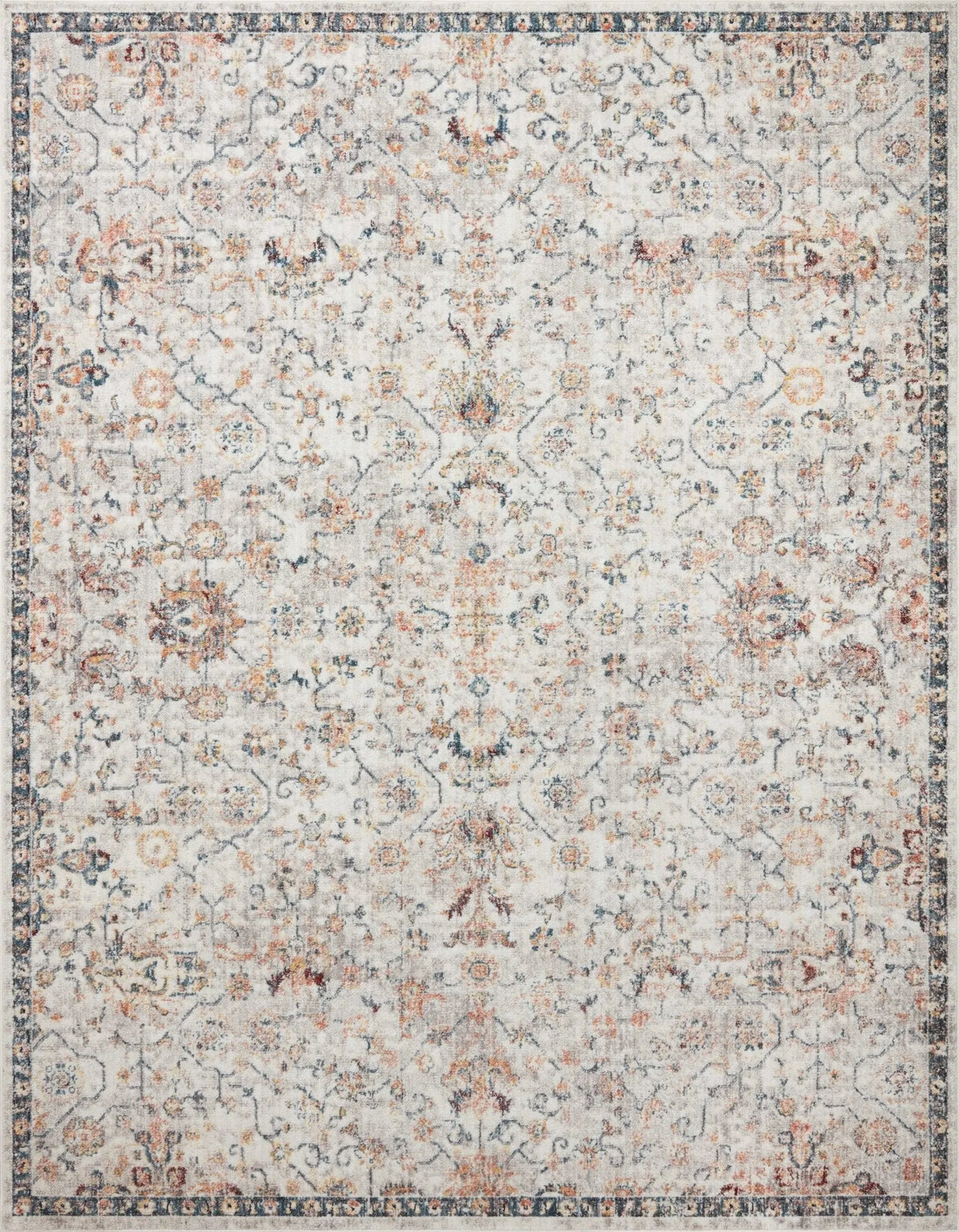 Cassandra Csn-03 Dove/Navy Rug - Rug & Home