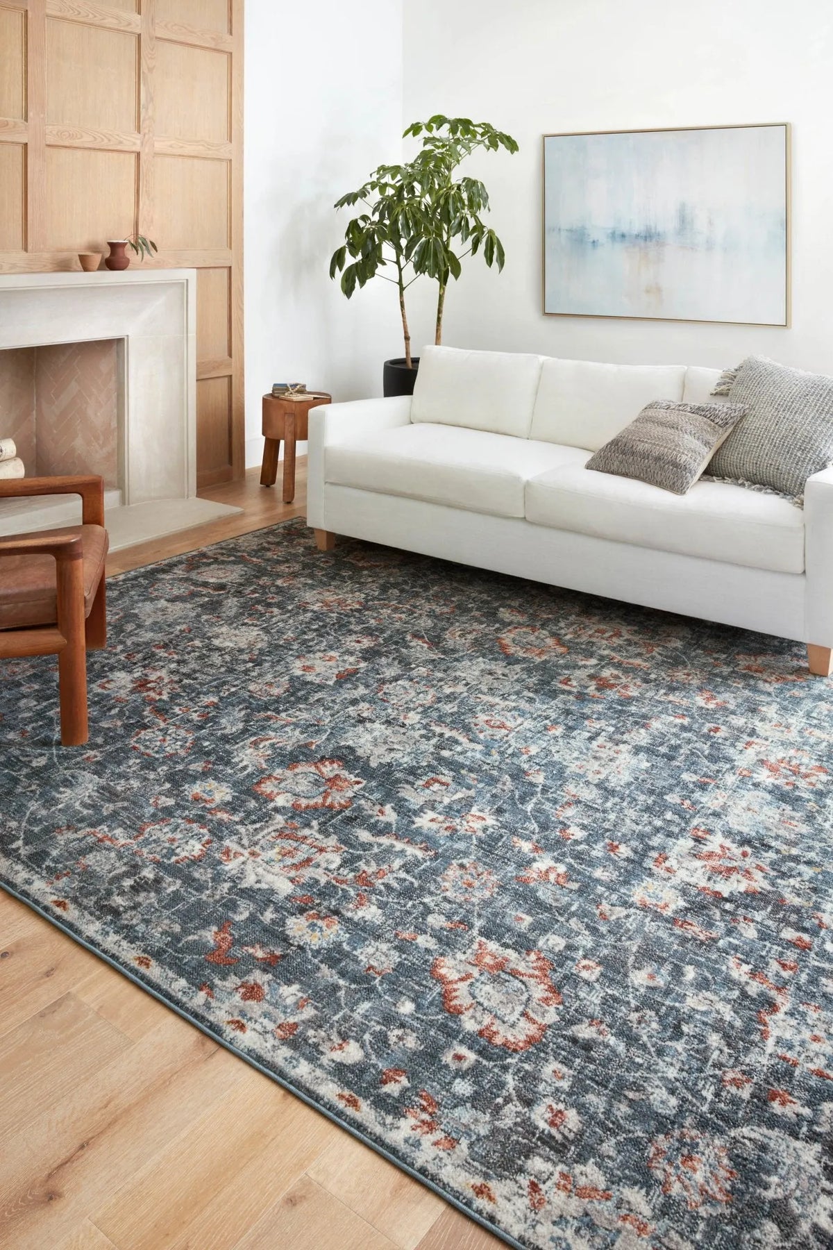 Cassandra Csn-04 Blue/Rust Rug - Rug & Home