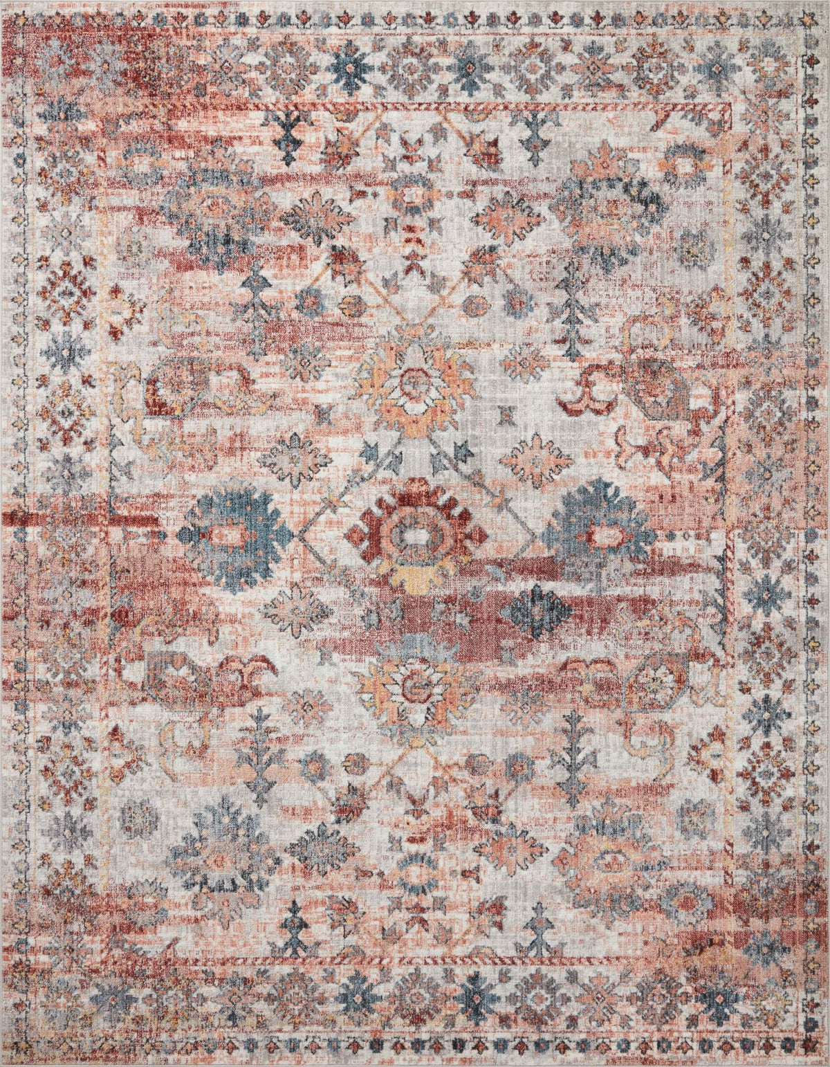 Cassandra Csn-06 Rust/Multi Rug - Rug & Home