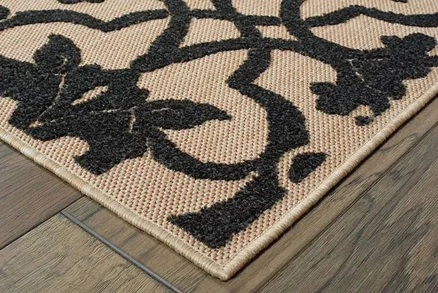 Cayman 1B Sand/ Charcoal Rug
