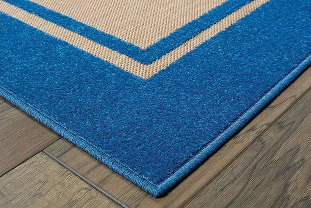 Cayman 5594B Sand/ Blue Rug - Rug & Home