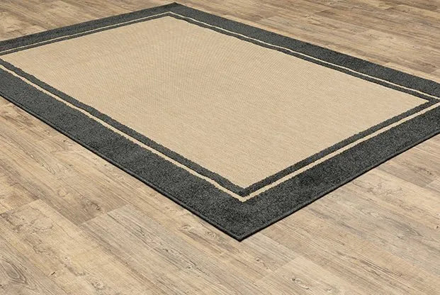 Cayman 5594K Sand/ Charcoal Rug - Rug & Home