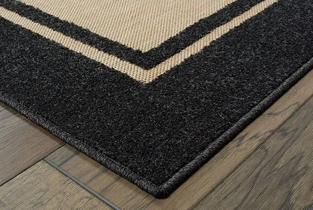 Cayman 5594K Sand/ Charcoal Rug - Rug & Home