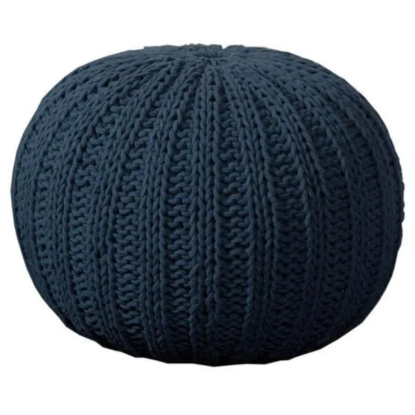 Celtic 08124MBL Midnight Blue Pouf - Rug & Home