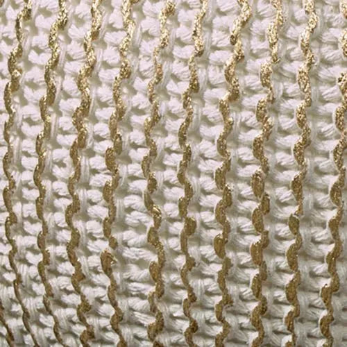 Celtic 08125BNG Bone/Gold Pouf