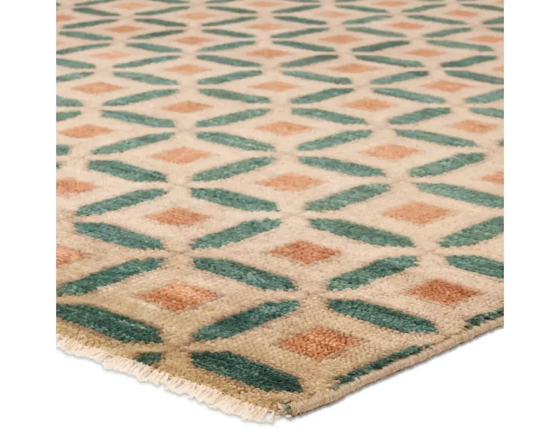 Cera CRA02 Sand/Green Rug - Rug & Home