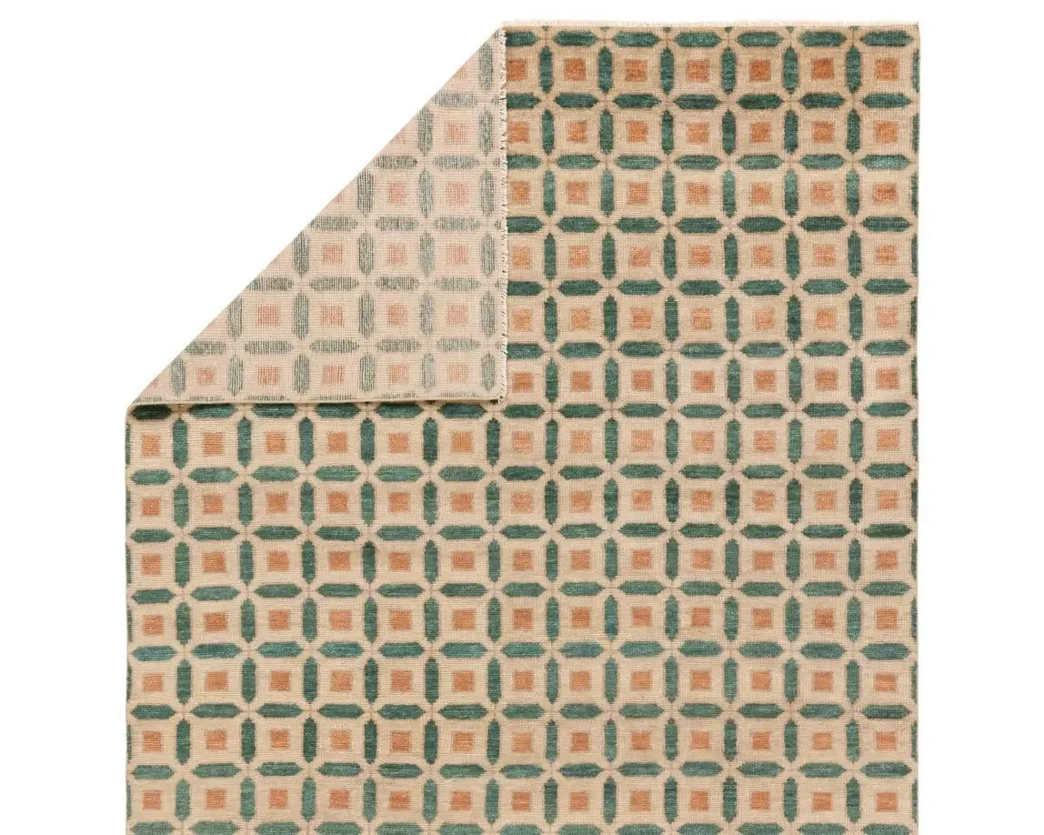 Cera CRA02 Sand/Green Rug - Rug & Home