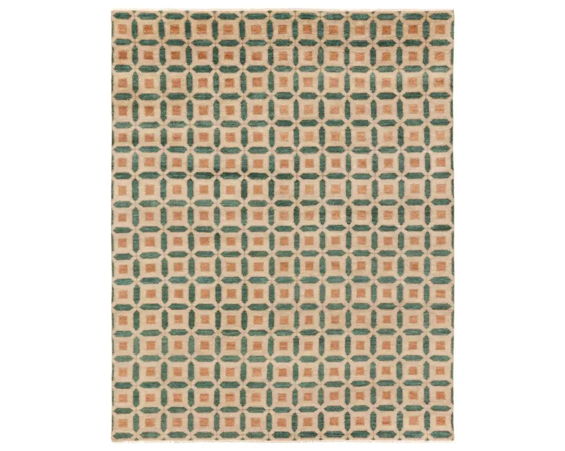 Cera CRA02 Sand/Green Rug - Rug & Home