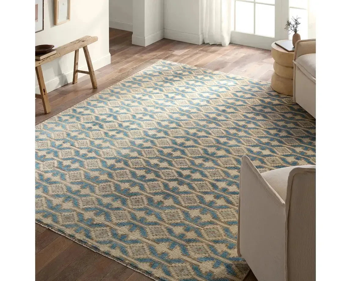 Cera CRA05 Beige/Blue Rug