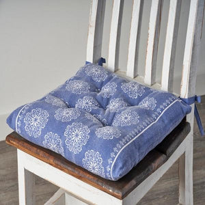 Chair Cushion Lr05242 Twilight Blue/Ivory Pillow - Rug & Home