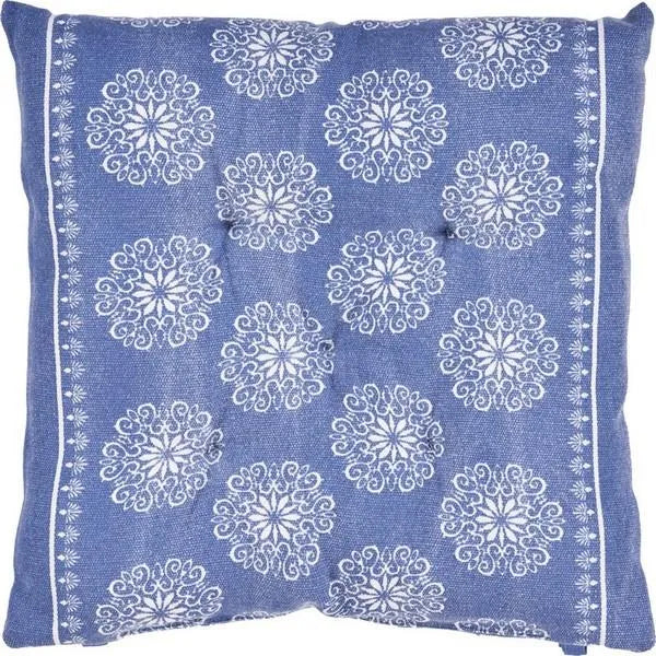 Chair Cushion Lr05242 Twilight Blue/Ivory Pillow - Rug & Home