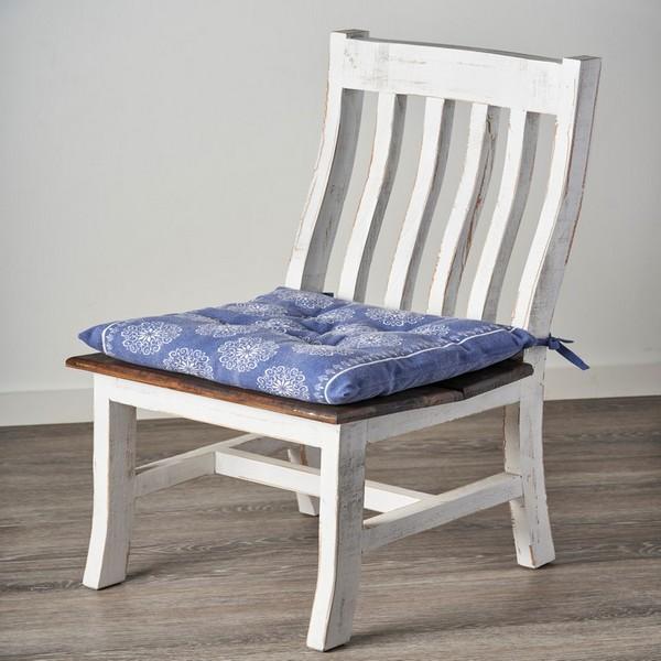 Chair Cushion Lr05242 Twilight Blue/Ivory Pillow - Rug & Home