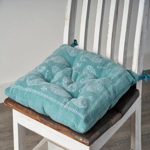 Chair Cushion Lr05243 Teal/Ivory Pillow - Rug & Home