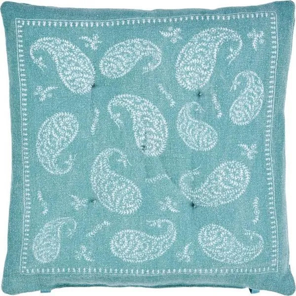 Chair Cushion Lr05243 Teal/Ivory Pillow - Rug & Home