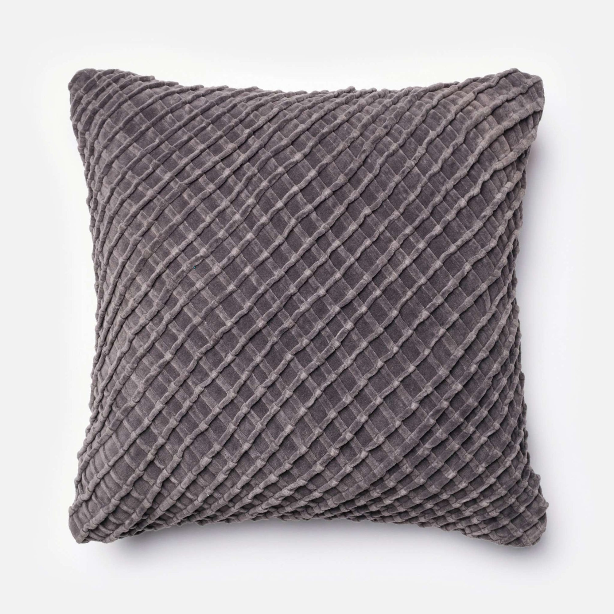 Charcoal Square P0125 Pillow - Rug & Home