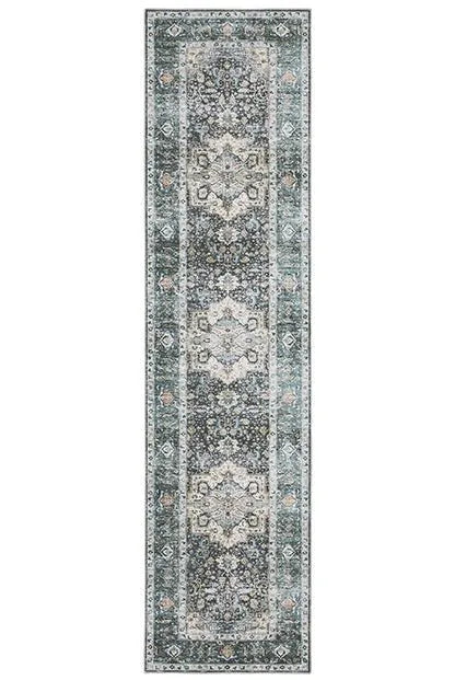 Charleston CHA01 Blue/Ivory Rug - Rug & Home