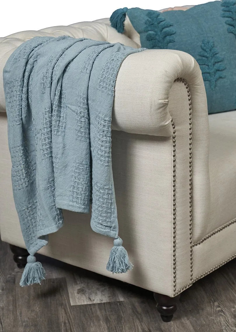 Charming Light Blue LR80160 Throw Blanket - Rug & Home