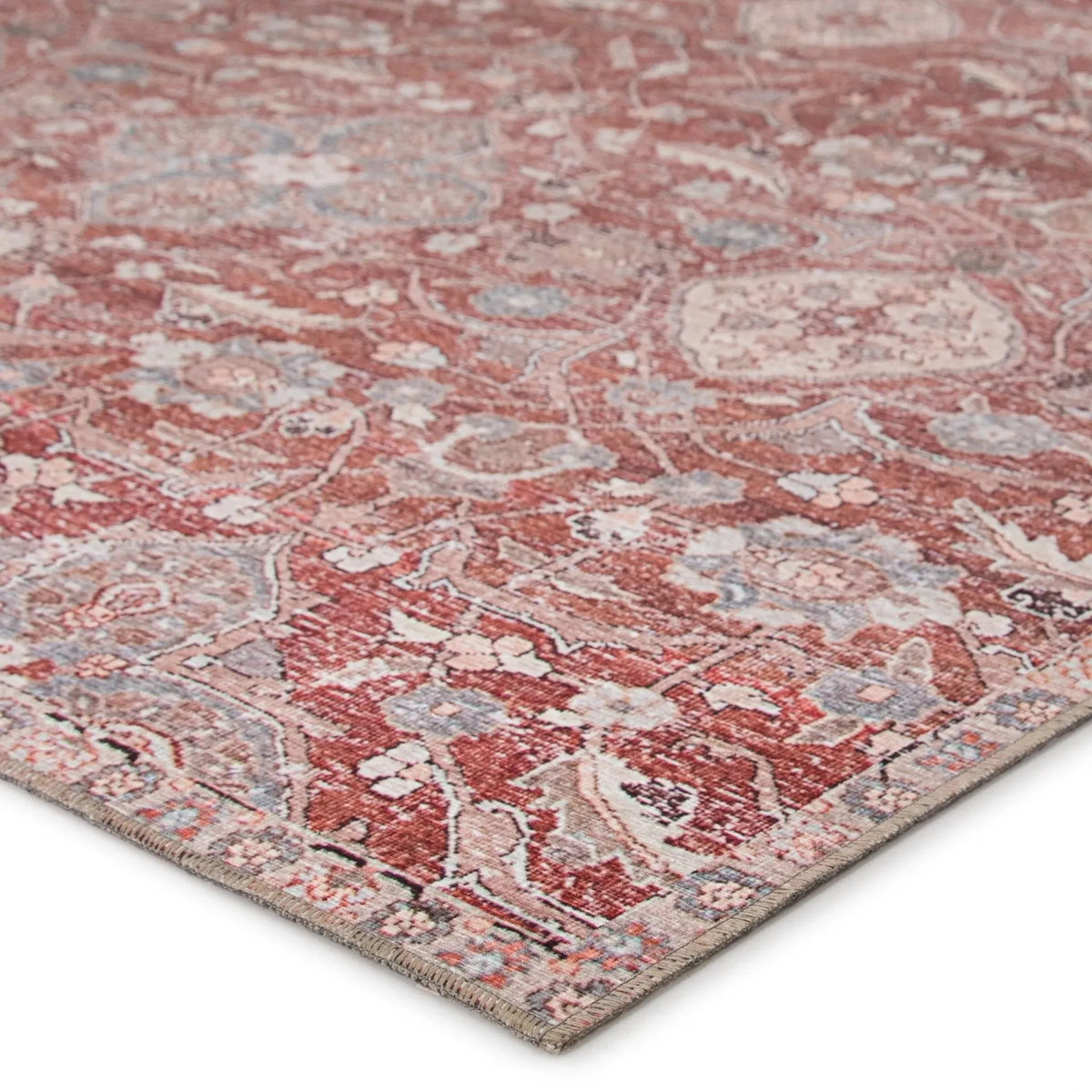 Chateau Cht02 Aden Red/Gray Rug
