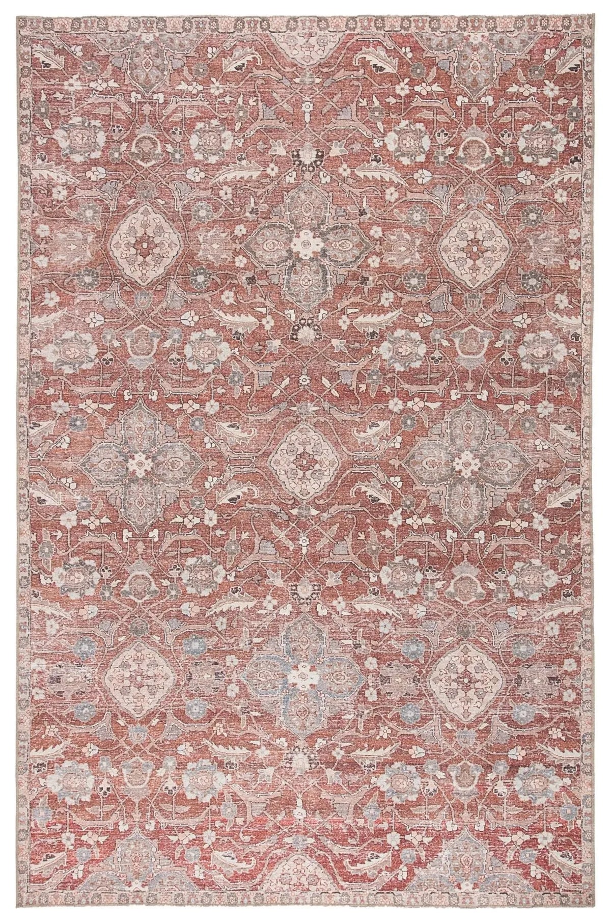 Chateau Cht02 Aden Red/Gray Rug