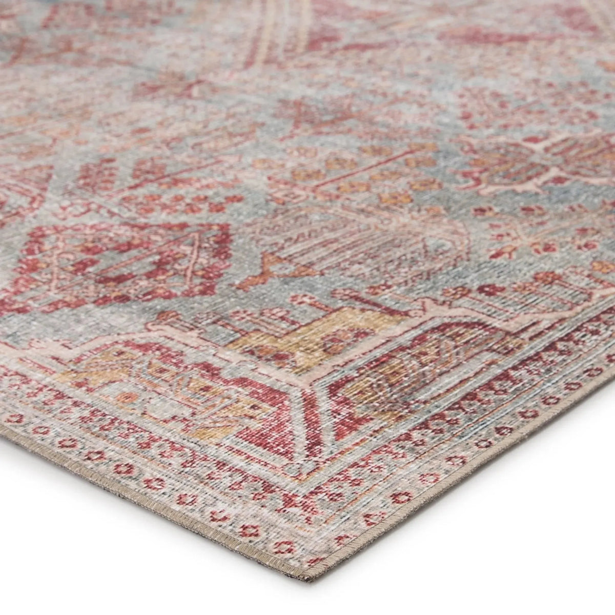 Chateau Cht05 Kendrick Sky Blue/Pink Rug