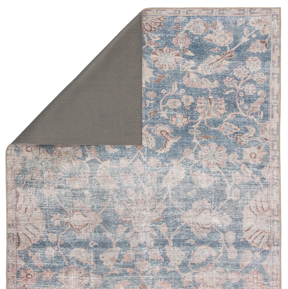 Chateau Cht07 Bardia Blue/Light Pink Rug