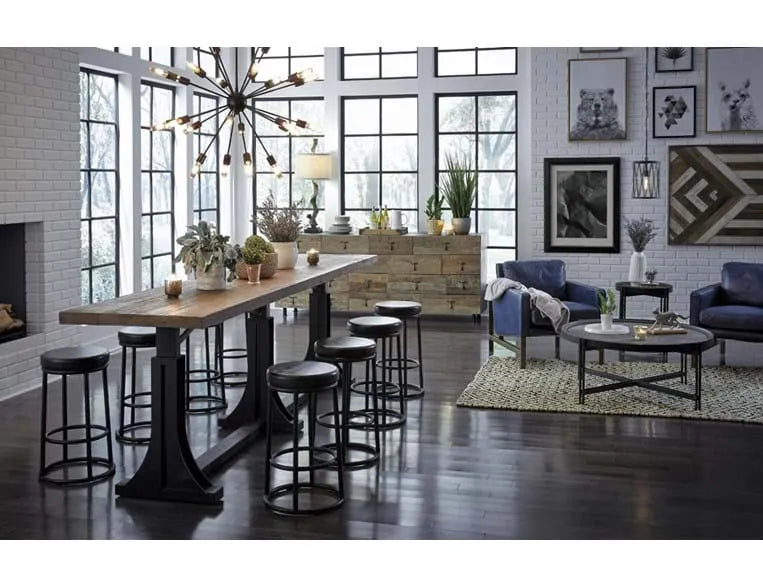 Chazzie Club Chair Blue/Brown