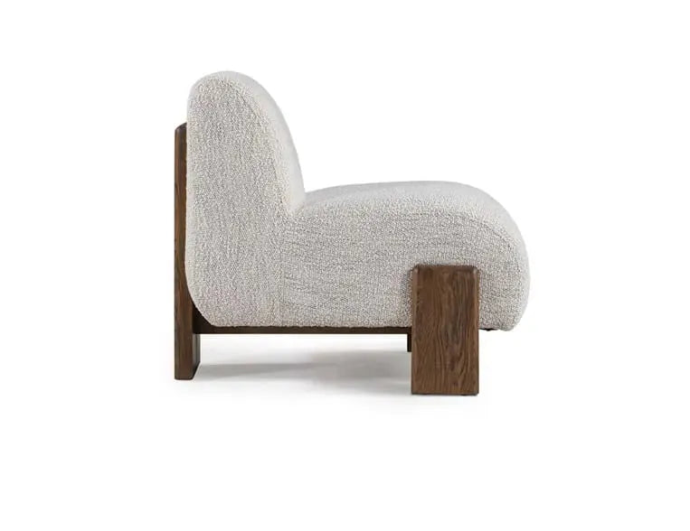 Chelsea Accent Chair Rust Boucle/Ivory Boucle