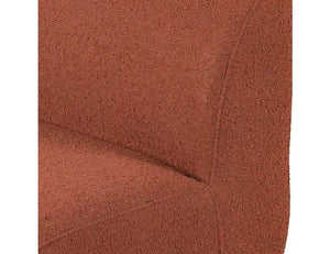 Chelsea Accent Chair Rust Boucle/Ivory Boucle - Rug & Home