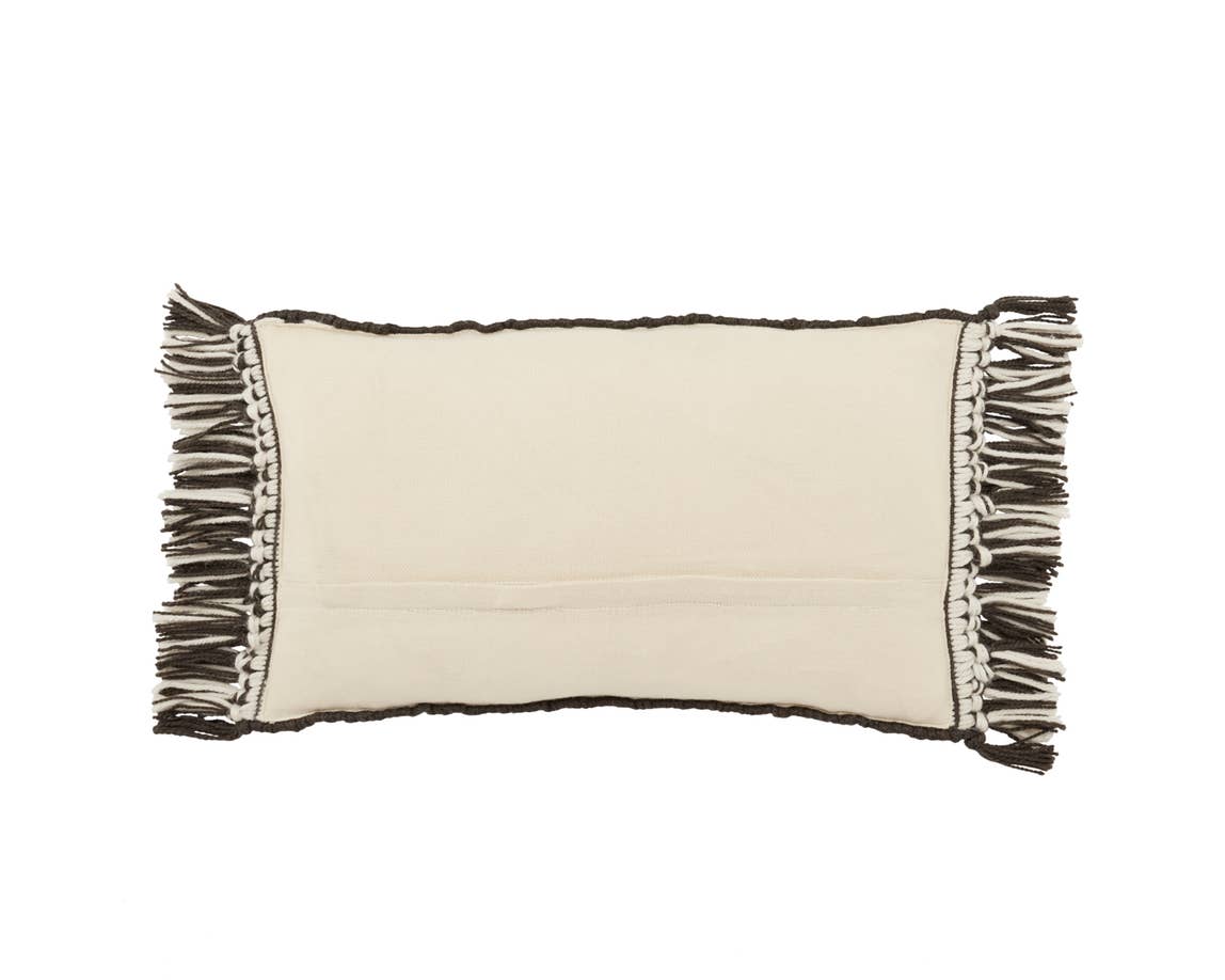 Chesa CHE02 Black/Ivory Pillow - Rug & Home