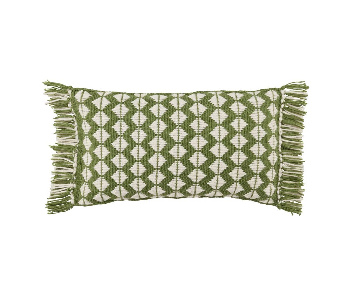 Chesa CHE04 Green/Ivory Pillow - Rug & Home