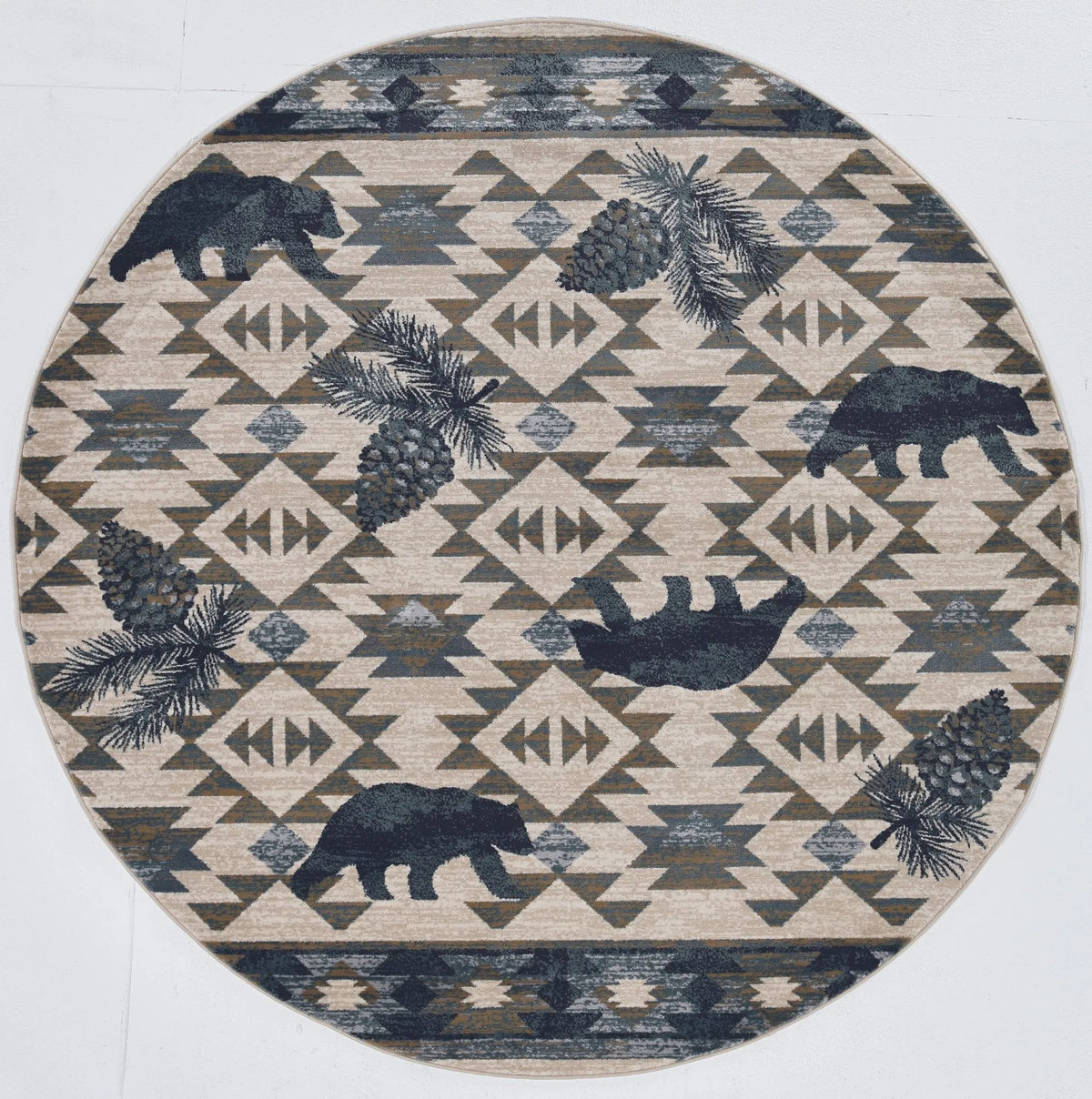 Chester 5634 Montana Ivory/Blue Rug - Rug & Home