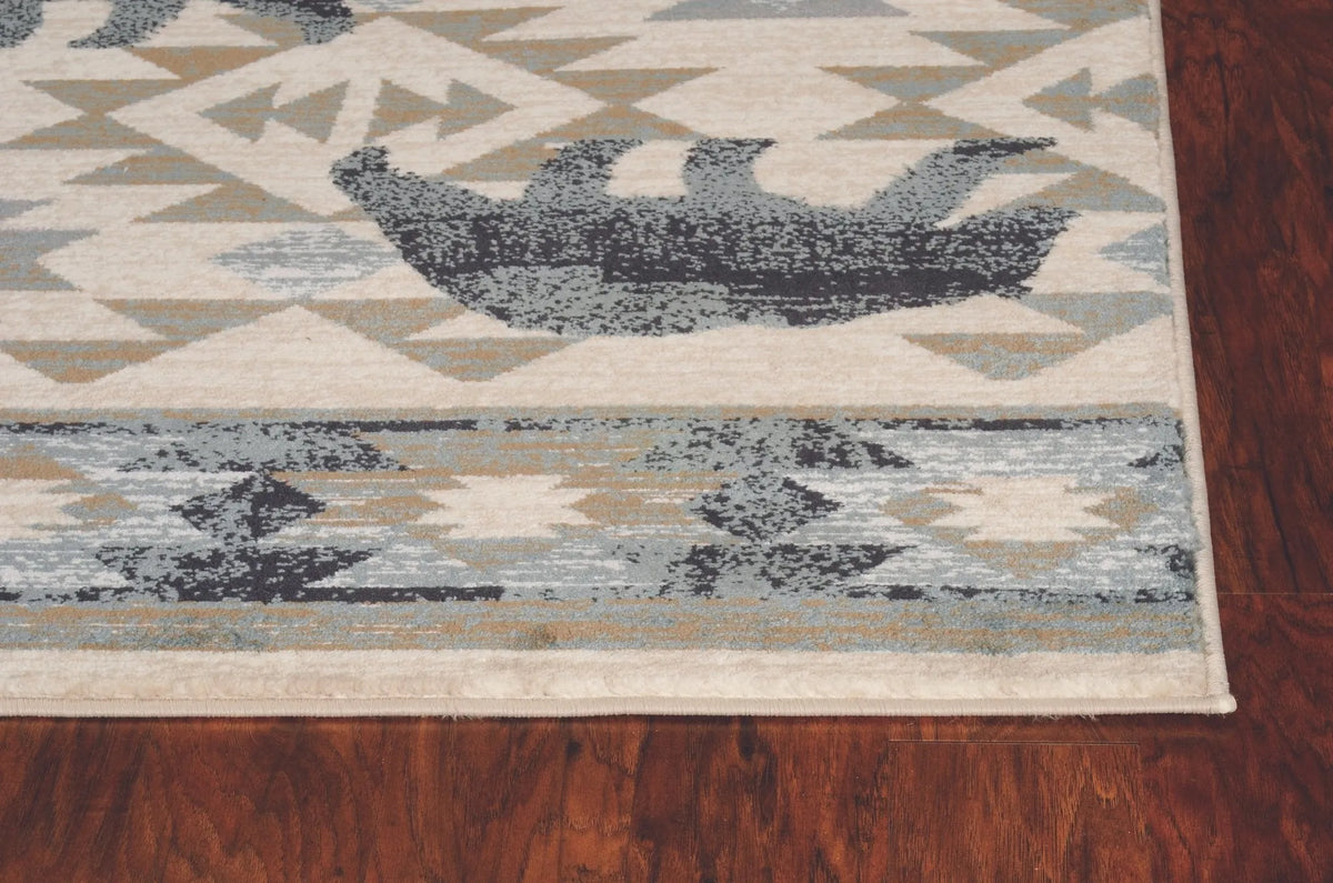 Chester 5634 Montana Ivory/Blue Rug - Rug & Home