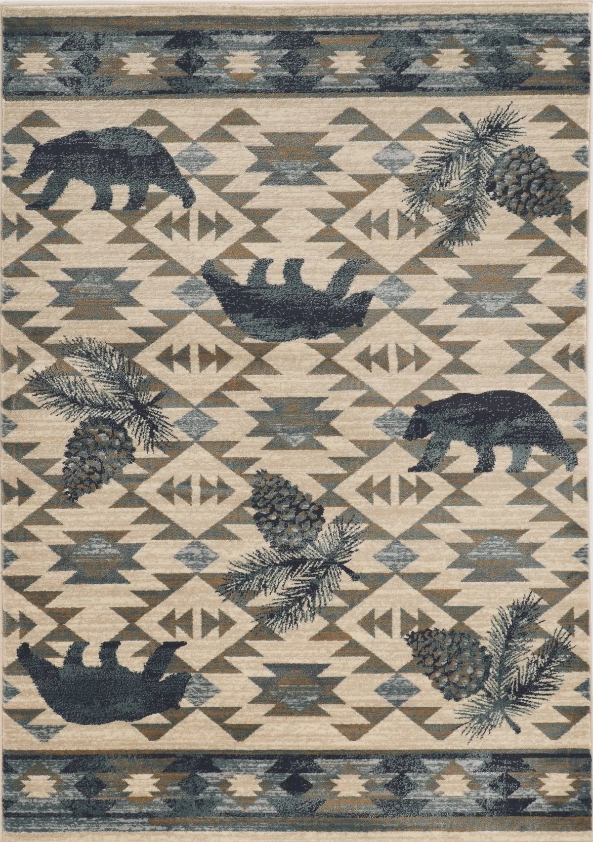 Chester 5634 Montana Ivory/Blue Rug - Rug & Home