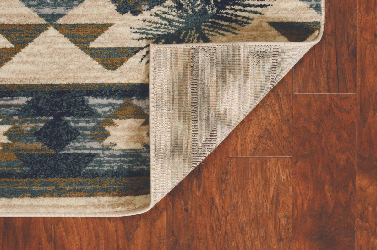 Chester 5634 Montana Ivory/Blue Rug - Rug & Home