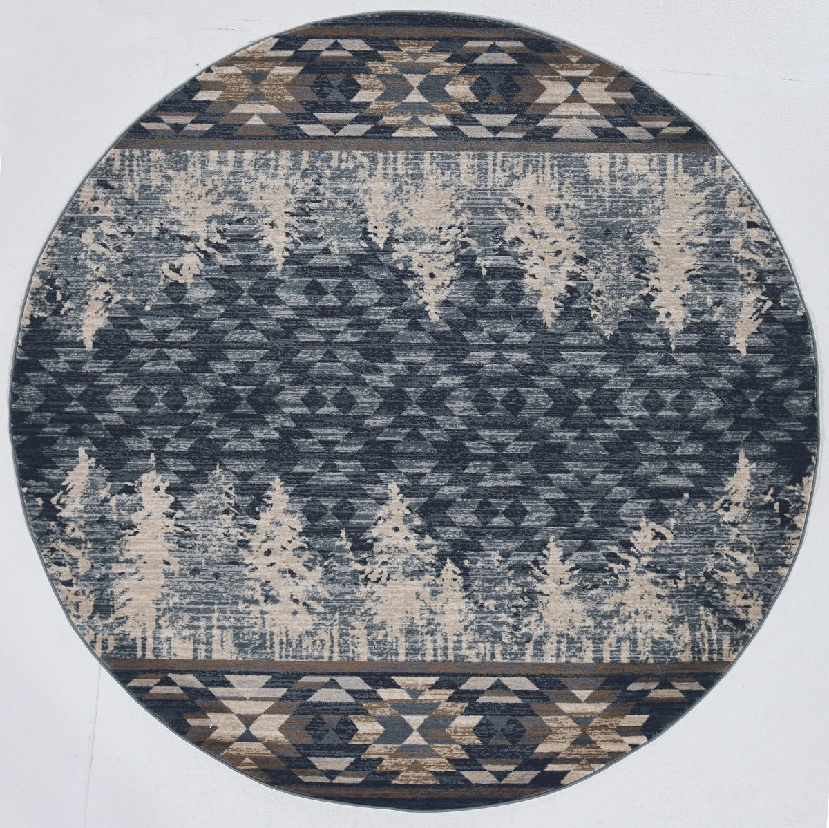 Chester 5636 Pines Slate Blue Rug - Rug & Home