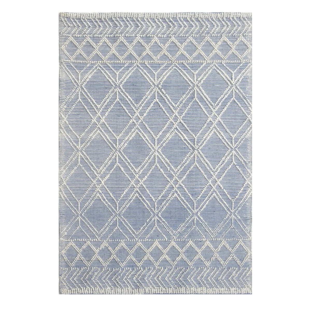 Chloe 7724 Blue/Ivory Geo Rug