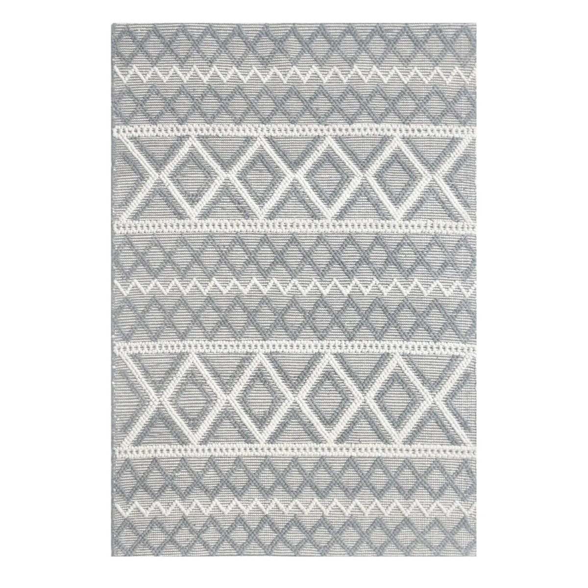 Chloe 7725 Grey/Ivory Boho Rug