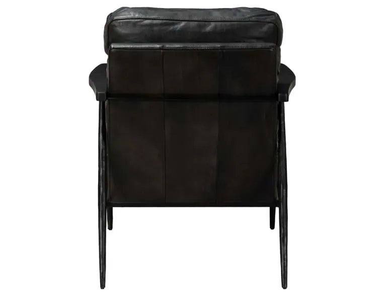 Christopher Club Chair Tan/Black/Antique Brown