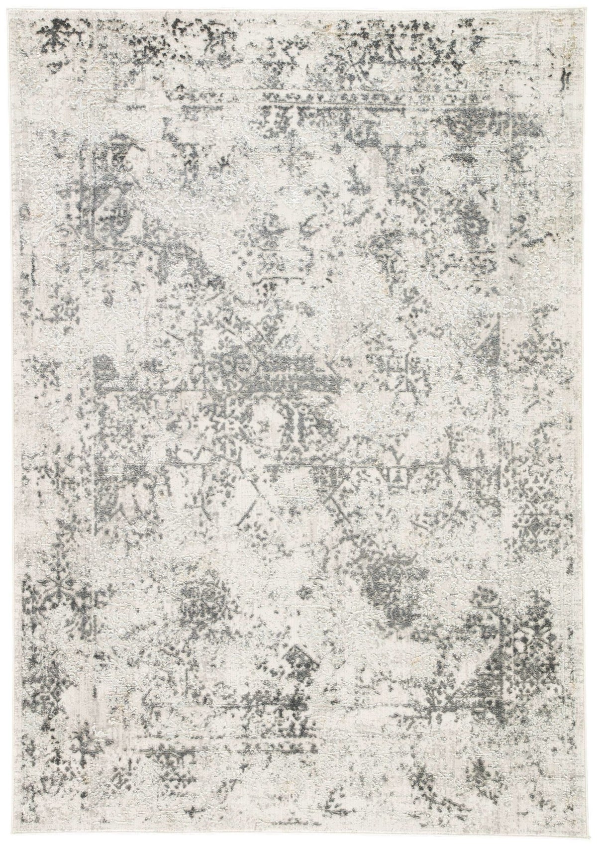 Cirque CIQ06 Yvie White / Gray Rug - Rug & Home