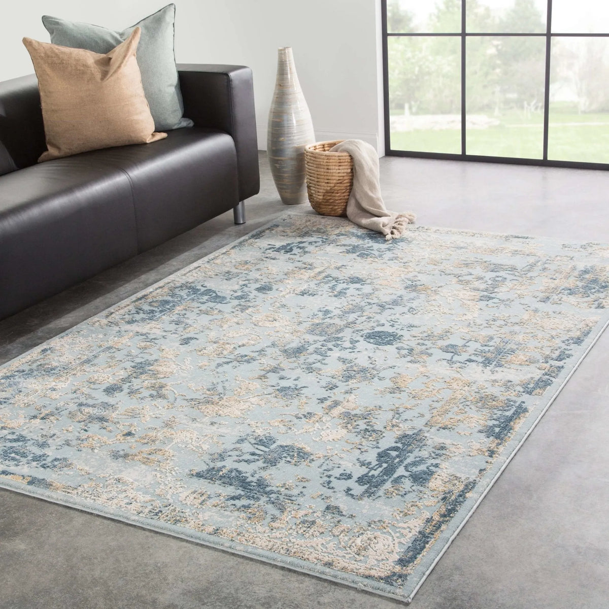 Cirque CIQ13 Dreslyn Pearl Blue/Stargazer Rug - Rug & Home