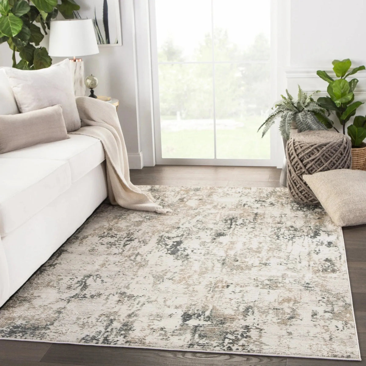Cirque CIQ29 Cassia Gray/Gold Rug