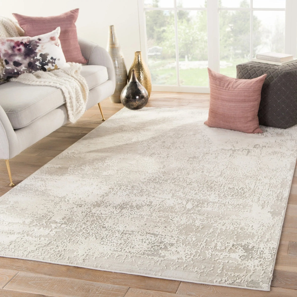 Cirque CIQ31 Brixt Gray/Ivory Rug - Rug & Home