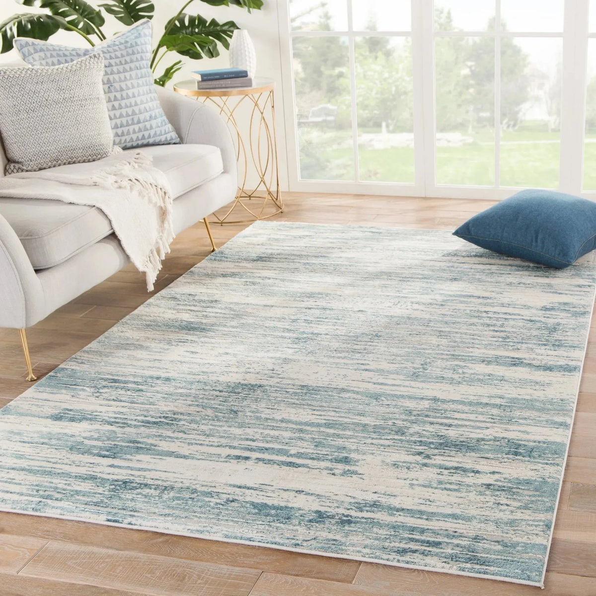 Cirque CIQ33 Heaston Blue/Ivory Rug