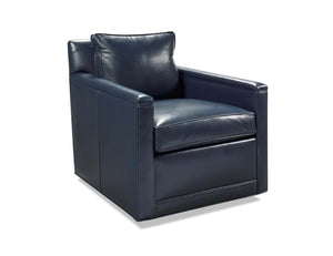 Clark Swivel Accent Chair Espresso/Indigo/Sahara MX - Rug & Home